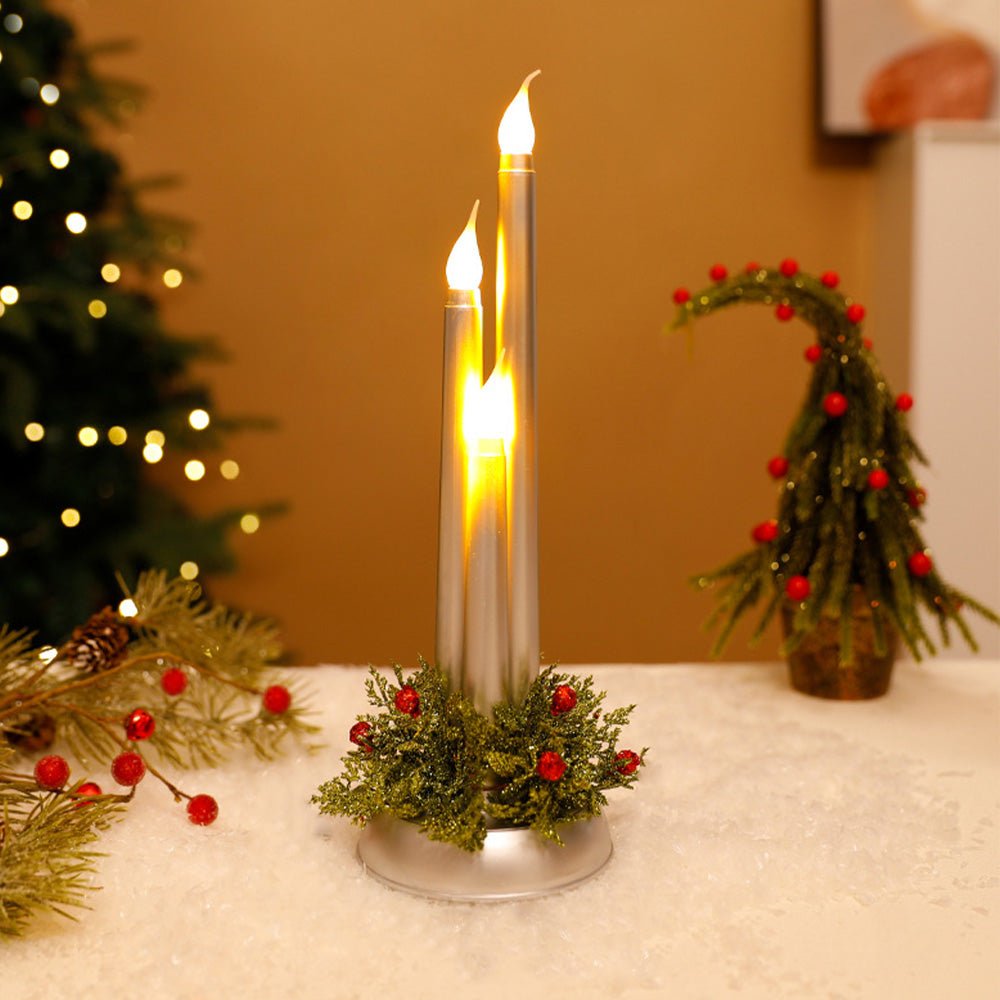 BowLift | Flameless LED Christmas Candles with Realistic Flickering Light