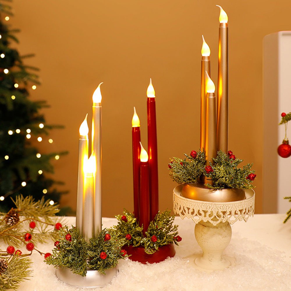 BowLift | Flameless LED Christmas Candles with Realistic Flickering Light
