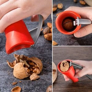 BowLift | Ergonomic Nutcracker with Lever Mechanism – Robust Walnut & Hazelnut Opener