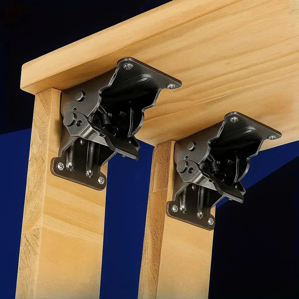 BowLift | Foldable Heavy-Duty Corner Brackets with Lock – Supports up to 225 kg