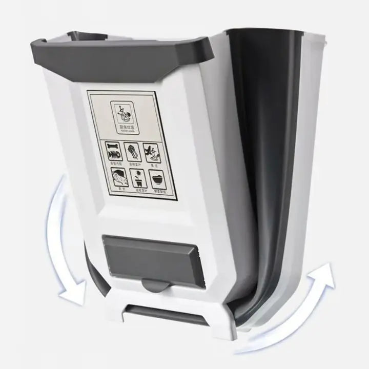 BowLift | Foldable Kitchen Trash Can – Space-Saving for Cabinet Doors