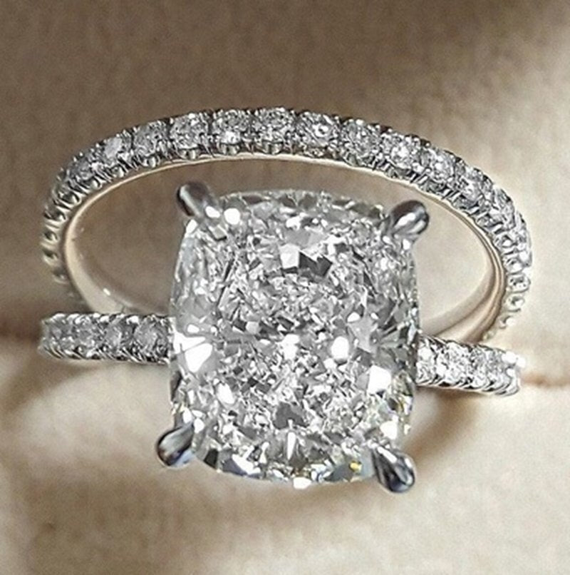 BowLift | Fashion Exquisite Luxury Popular Shiny Green High Quality Zircon Wedding Ring