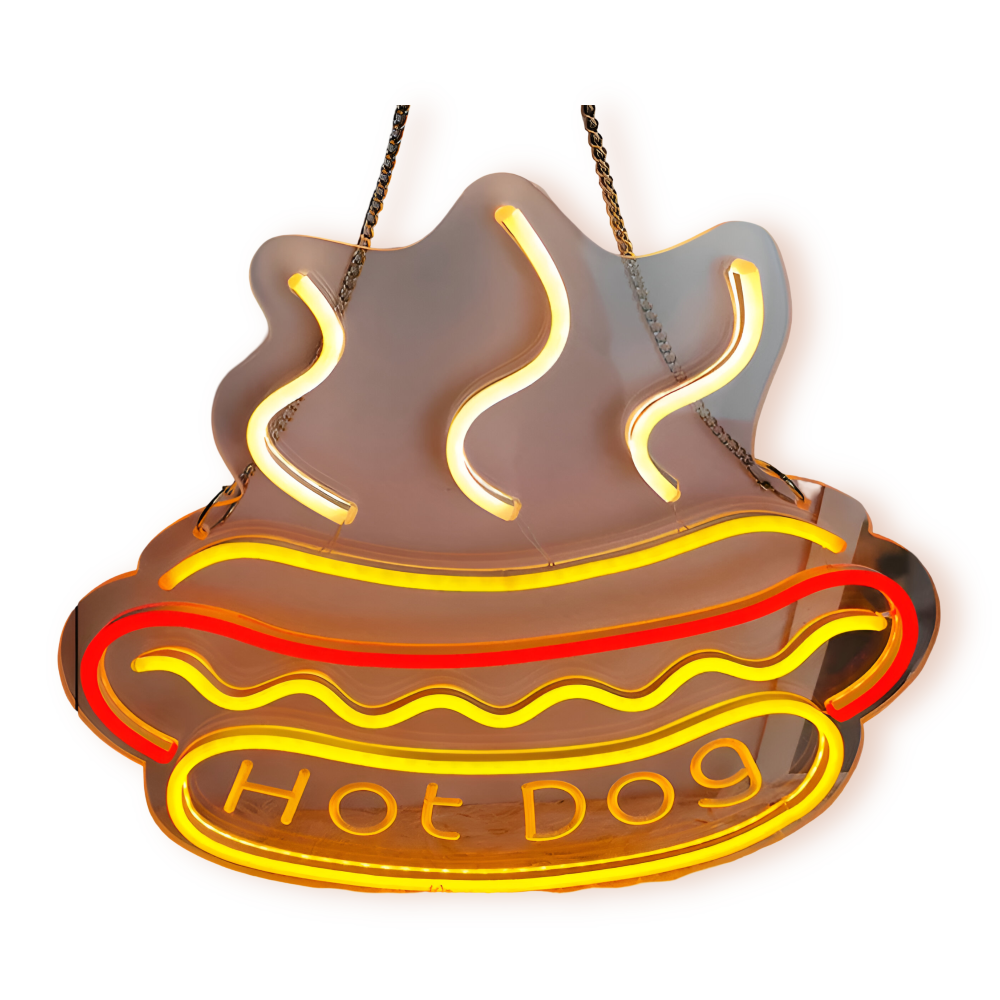 BowLift | Fast Food LED Neon Light – Colorful Wall Decoration with USB Connection