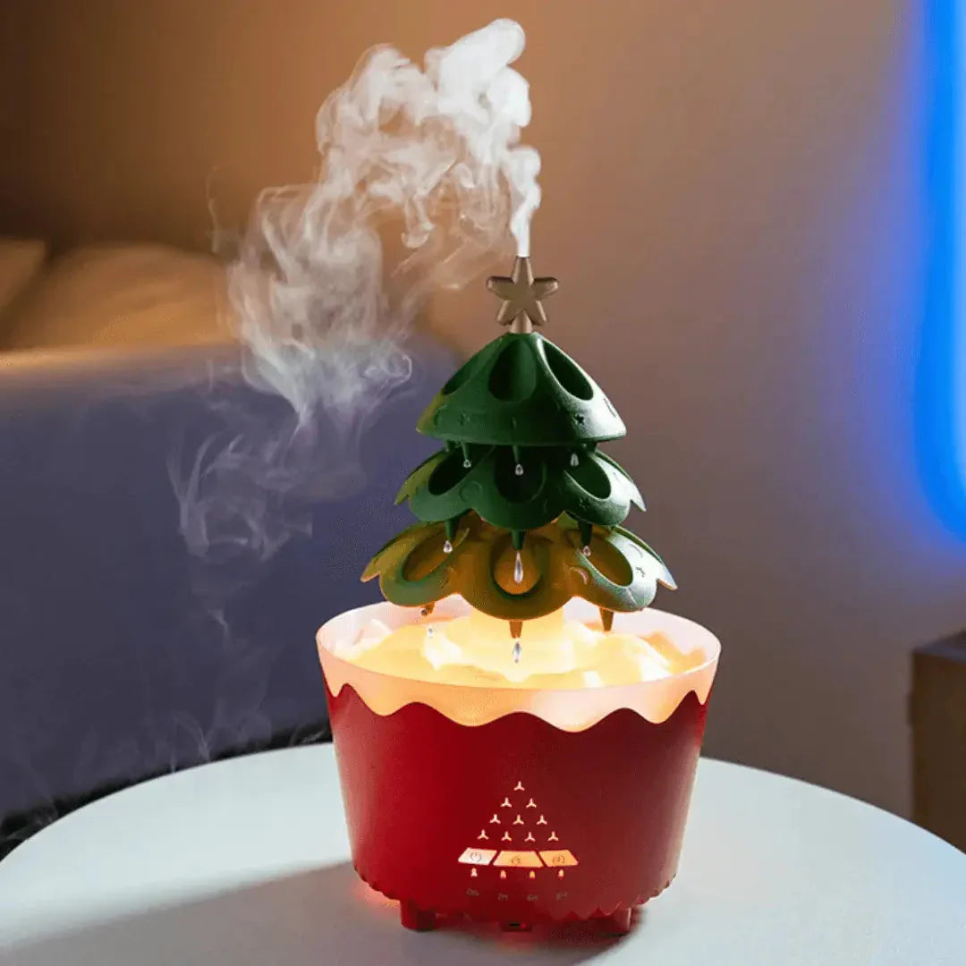 BowLift | Christmas Tree Aroma Diffuser with LED Lighting for Festive Relaxation