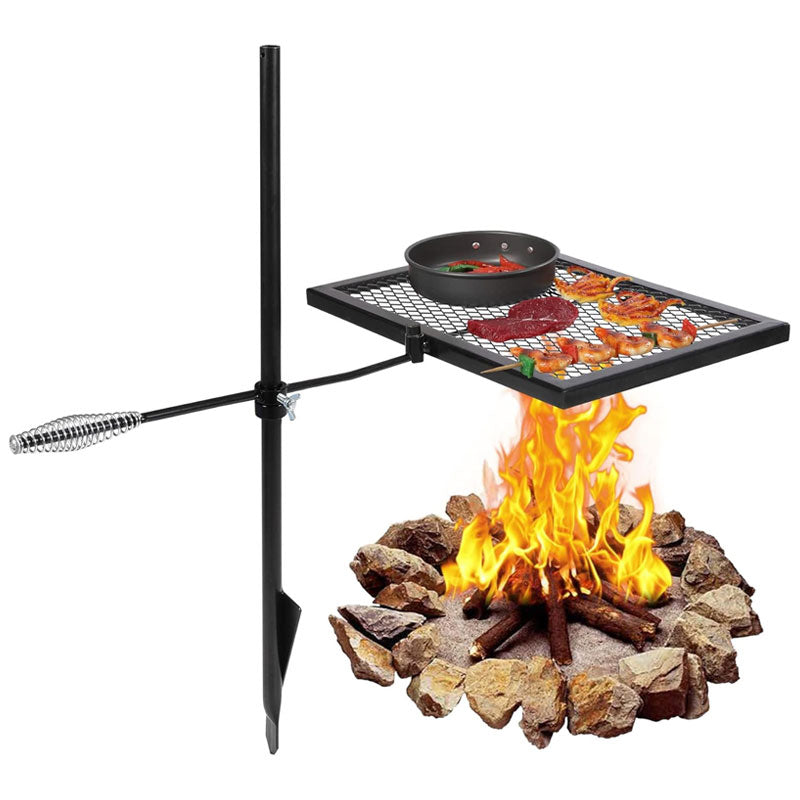 BowLift | Rotating Campfire Grill, Camping Grill, Suitable For Outdoor Open Flame Cooking