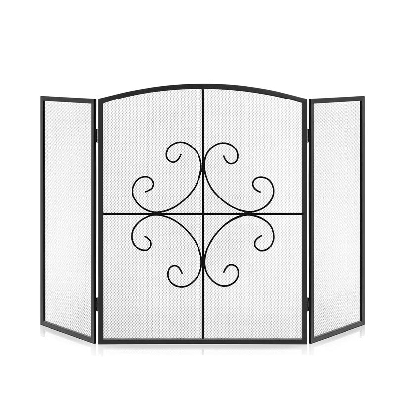 BowLift | Home Fireplace Screen Partition Fireplace, Fence Protection Fireplace Fence Net, Decorative Screen