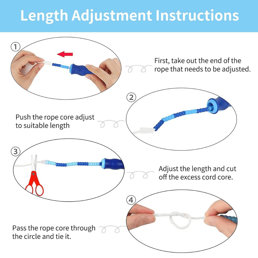 BowLift | Adjustable Beaded Jump Rope for Effective Cardio Training