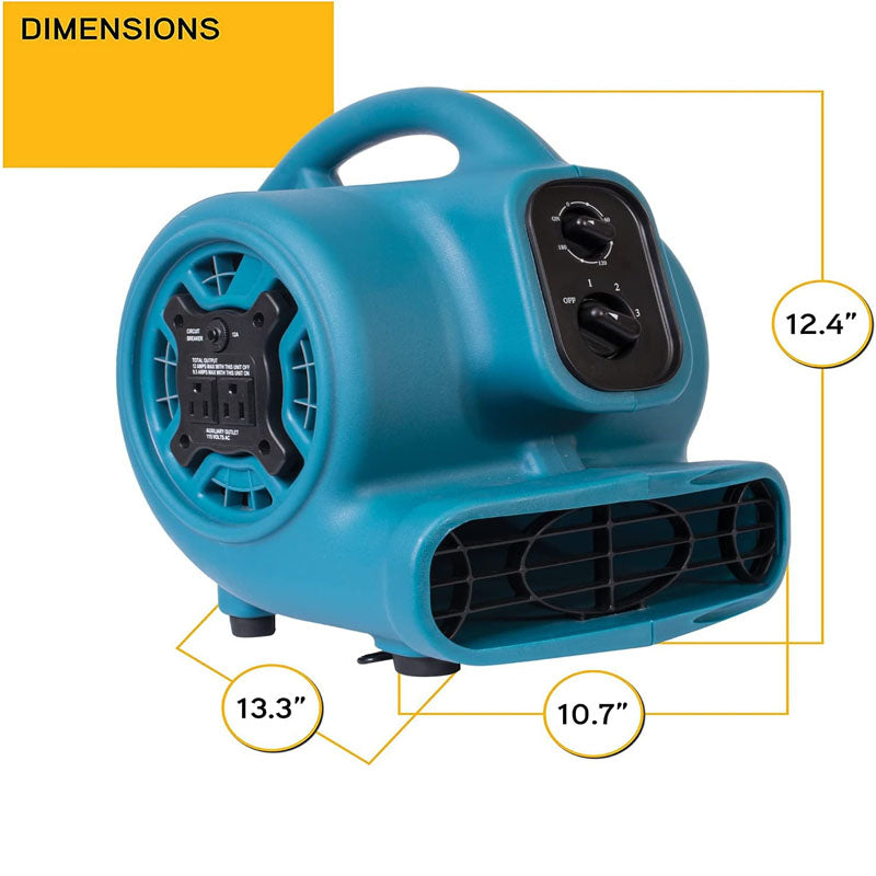 BowLift | Floor Blower 1/4 HP 925 CFM Centrifugal Air Mover  for Janitorial, Home, Commercial, Industrail Use