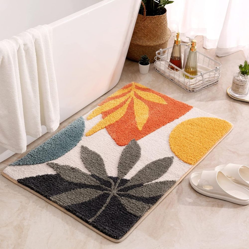 BowLift | Floral Non-Slip Bathmat