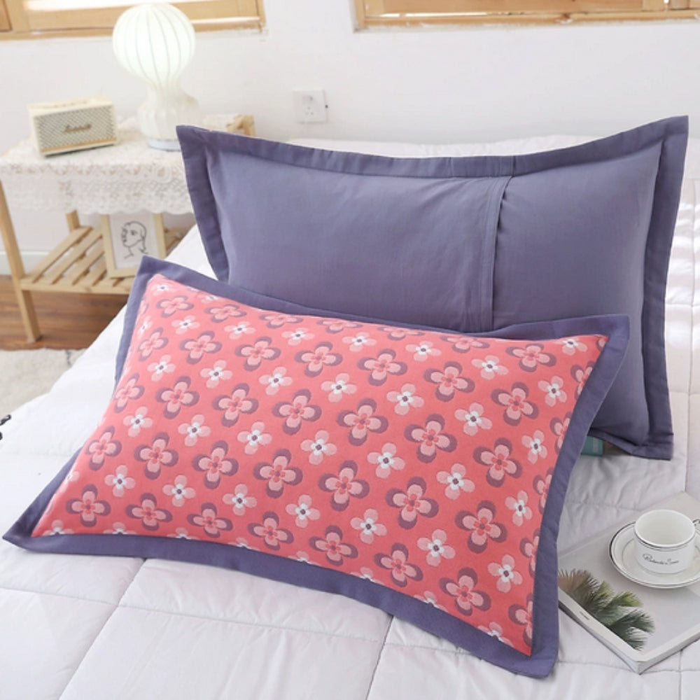 BowLift | Floral Print Cotton Pillowcase | 2pcs