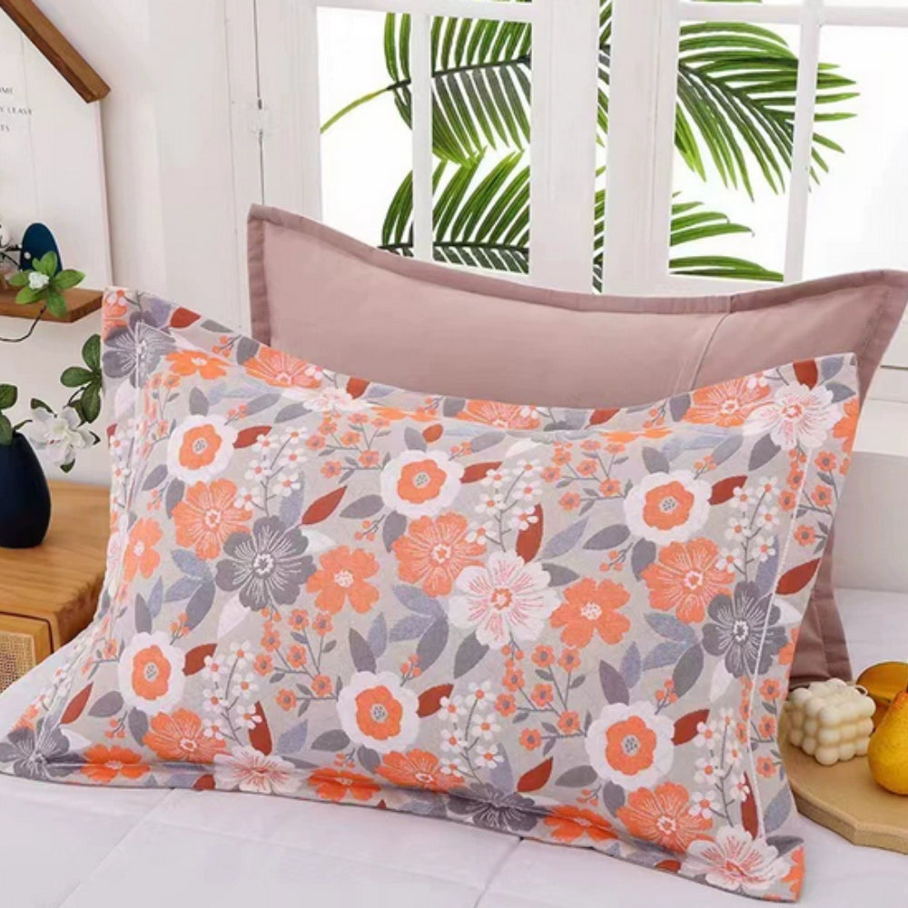 BowLift | Floral Print Cotton Pillowcase | 2pcs