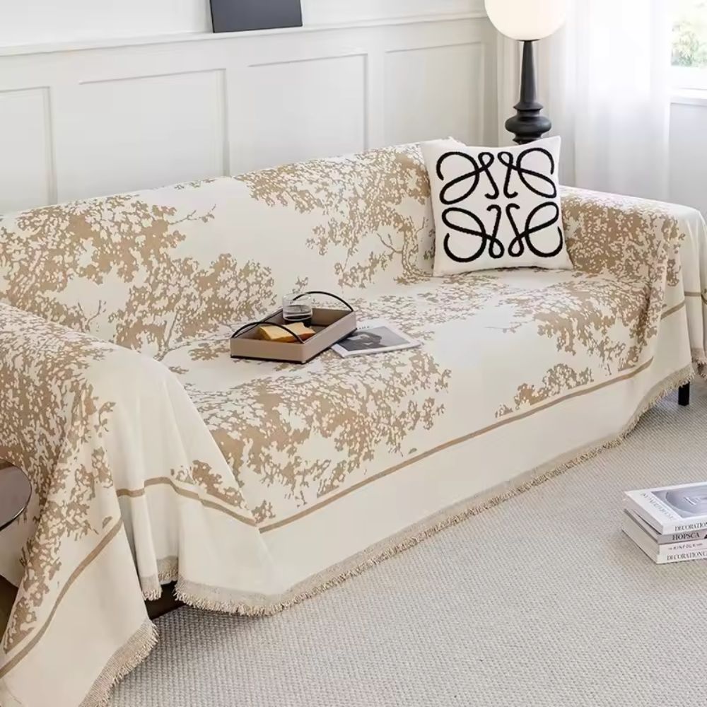 BowLift | Chenille Flowerfield Sofa Cover