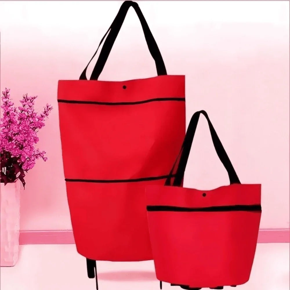 BowLift | Foldable Shopping Trolley Bag with Wheels – Eco-Friendly, Compact & Lightweight