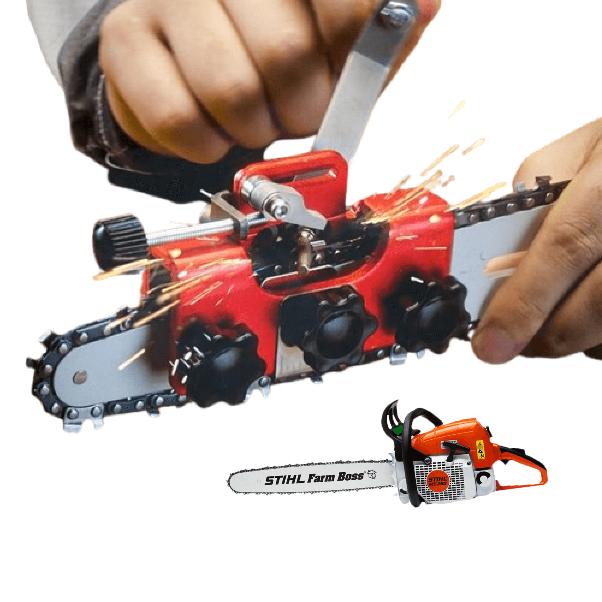 BowLift | Chainsaw Chain Sharpening Tool Devices