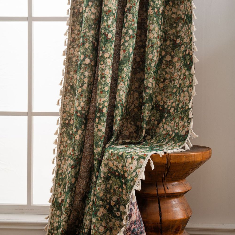 BowLift | French Vintage Floral Tapestry Curtain