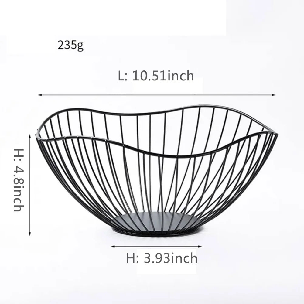BowLift | Fruit basket – iron – hollow drain basket – living room decor