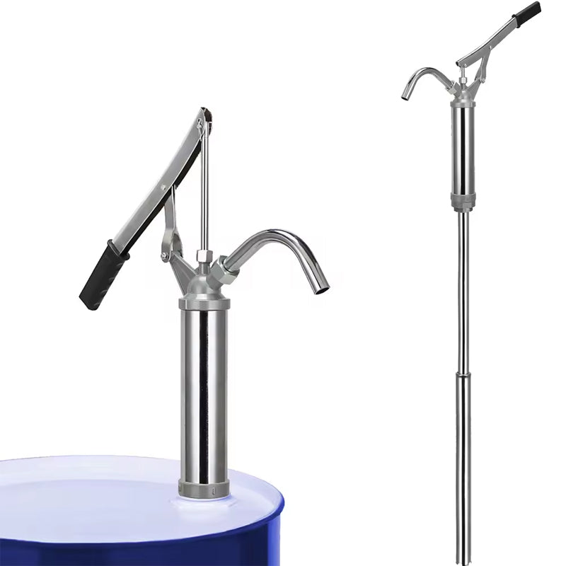 BowLift | Lever Action Barrel Pump Transfer Fuel Diesel Manual Piston Drum Pump With Plunger Tube 55 Gallon Drum Tank
