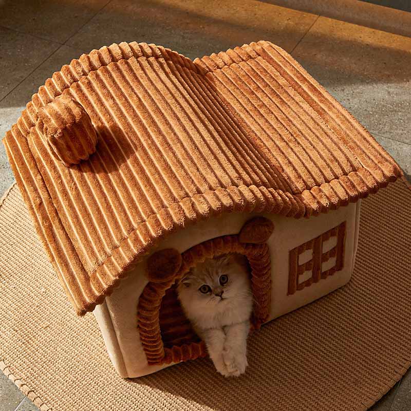 BowLift | Cat Bed Soft House Style Indoor Enclosure