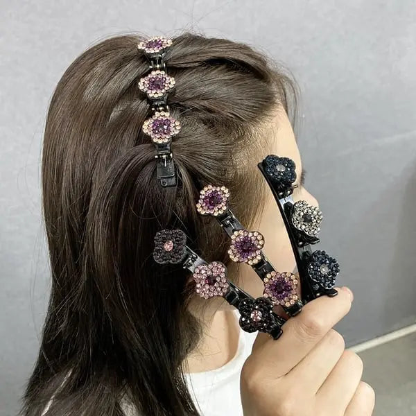 BowLift | Braided Crystal Hair Clip – Stunning Hold for Every Occasion