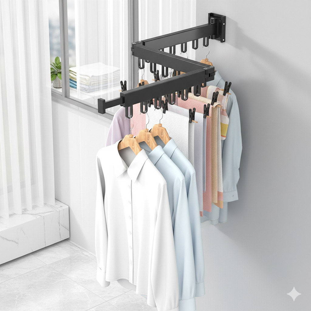 BowLift | FLEXIHANG – Space-saving wall dryer for small rooms