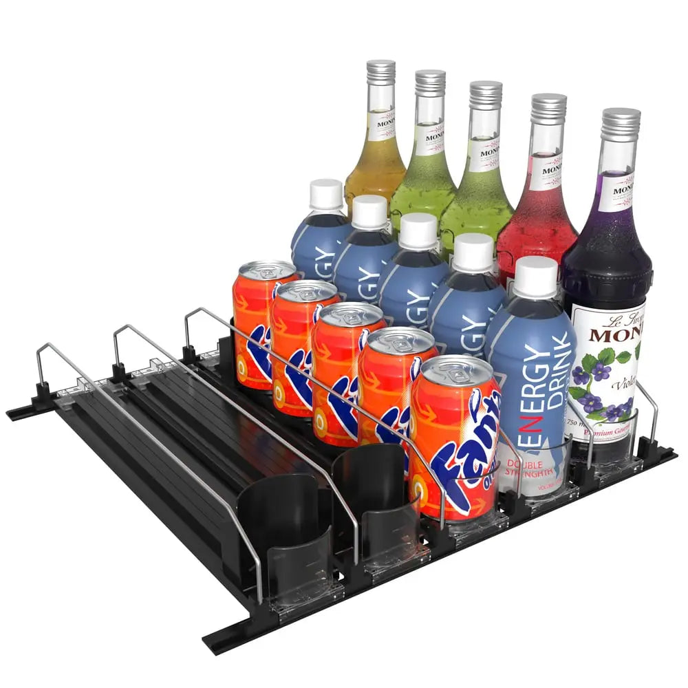 BowLift | Drink Organizer for Refrigerator – Adjustable with Automatic Feed