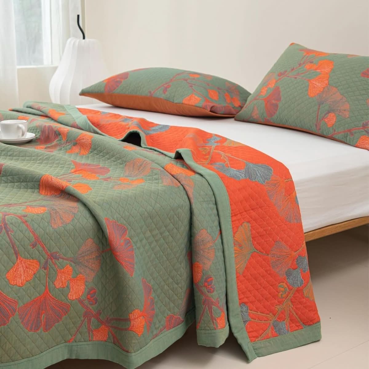 BowLift | Cotton Bedding Set with Botanical Pattern