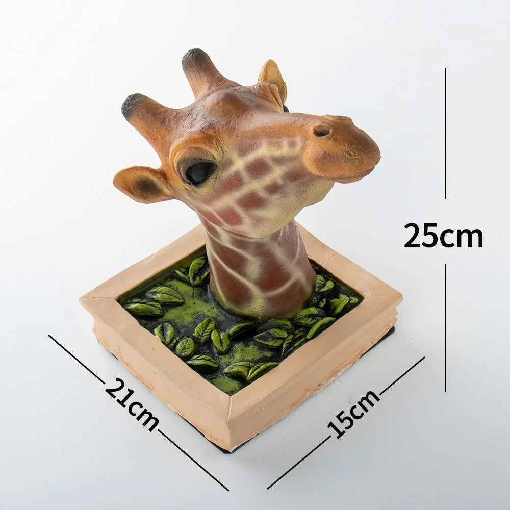 BowLift | Giraffe head - Wall decoration - 3D sculpture - Lifesize decoration
