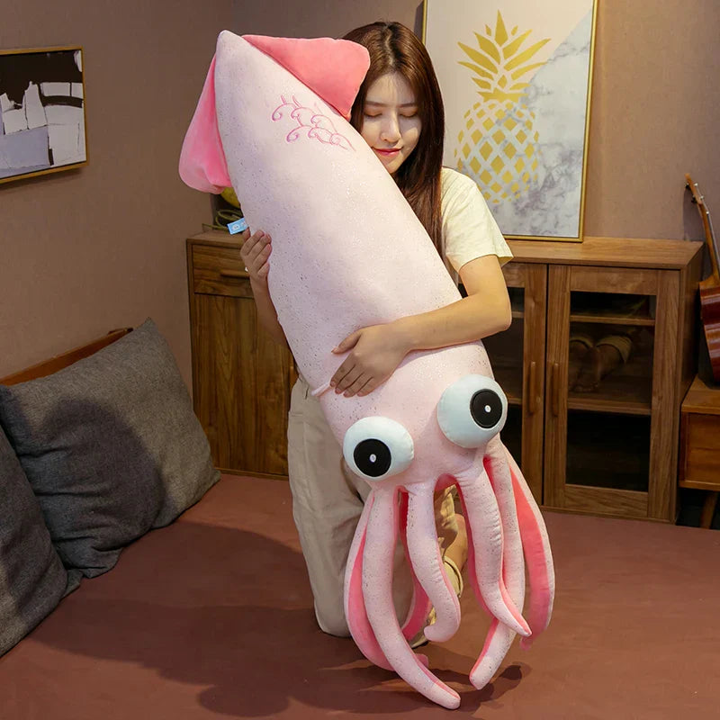 BowLift | Jumbo Huggable Squid Softie Plush Toy