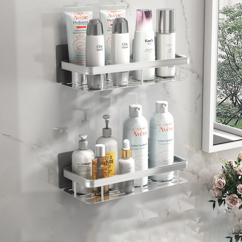 BowLift | Bathroom shelves corner shelf without drilling shower shelf holder