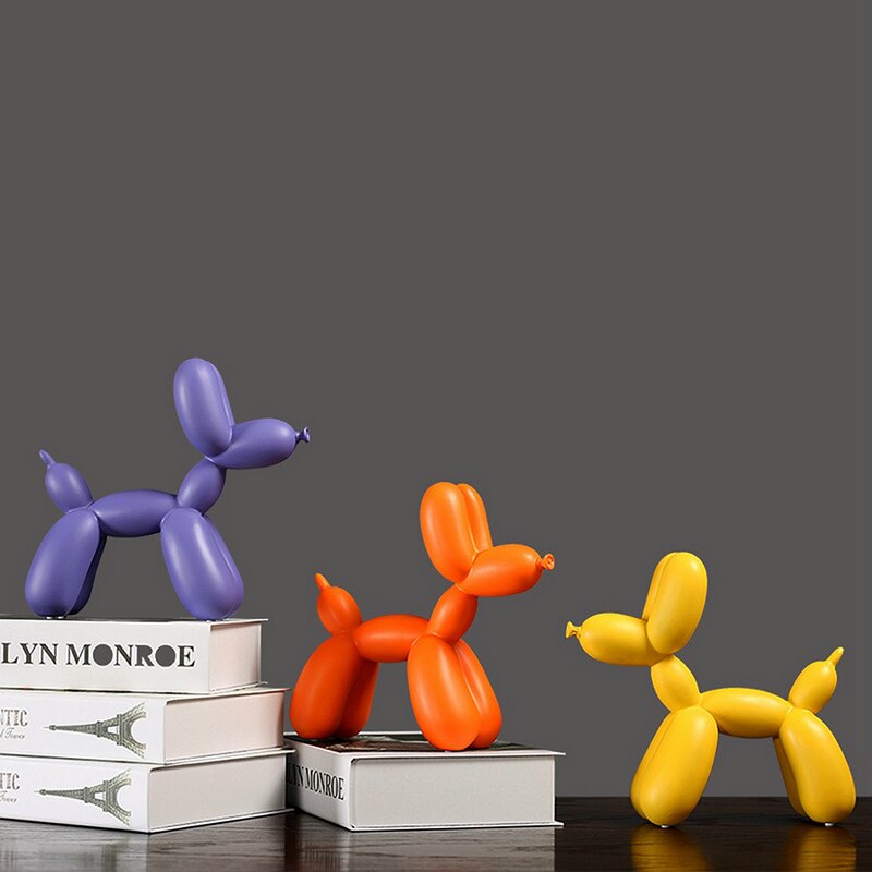 BowLift | BalloonDog Lively Dog Sculpture | Pop-Art Decoration | Modern Home Decor | Handmade Statue