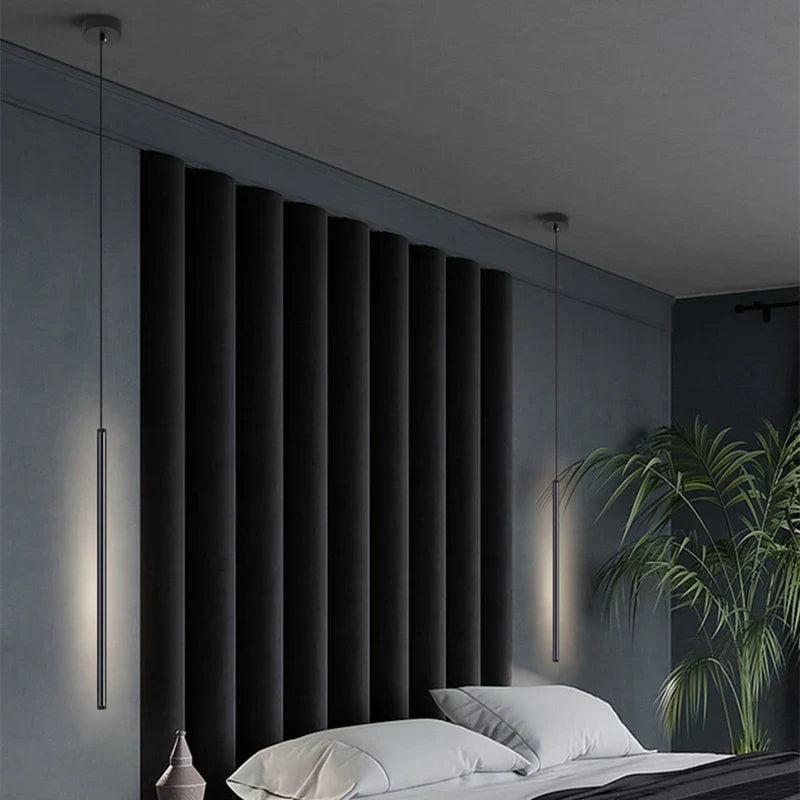 BowLift | Nordic LED Pendant Light: Minimalist design with creative lines, perfect for the bedroom, dining area