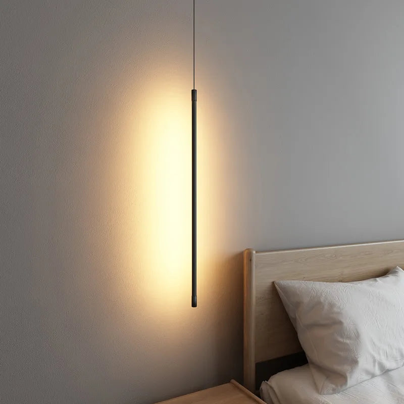 BowLift | Nordic LED Pendant Light: Minimalist design with creative lines, perfect for the bedroom, dining area