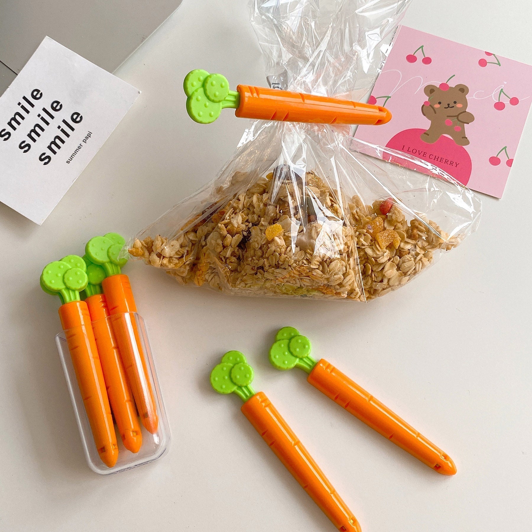 BowLift | 5pcs Sealing Carrot Bag Clips