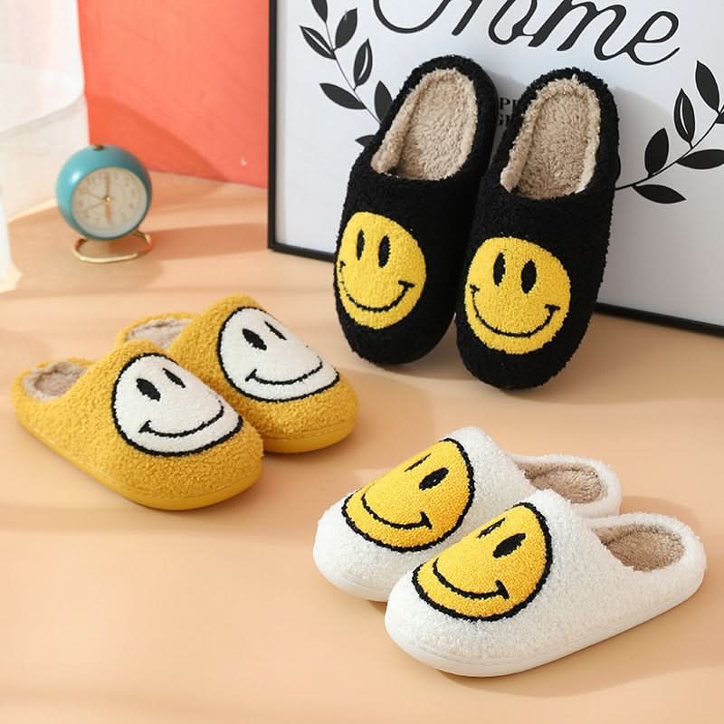 BowLift | COZYTOES SLIPPERS – Fluffy slippers with smiley & silicone cushioning for warm feet