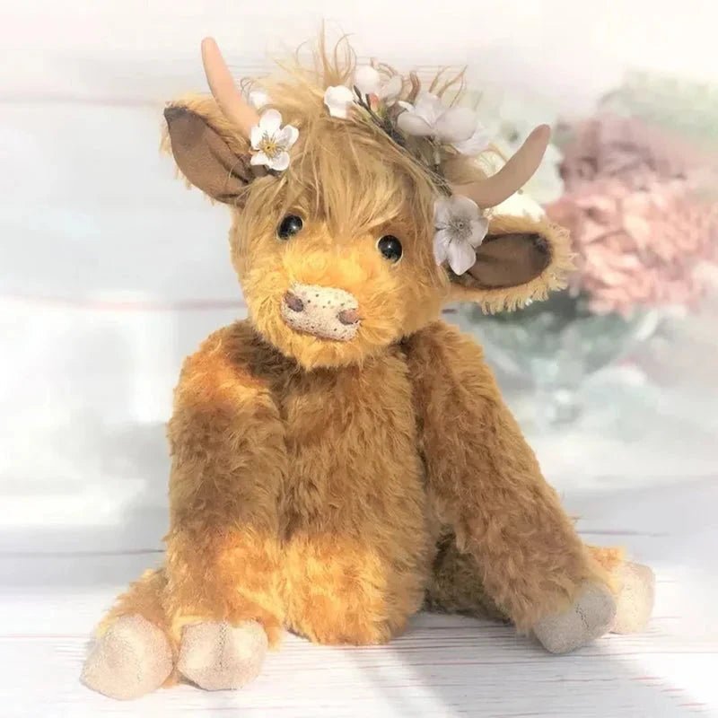 BowLift | Highland cow with flower crown decoration