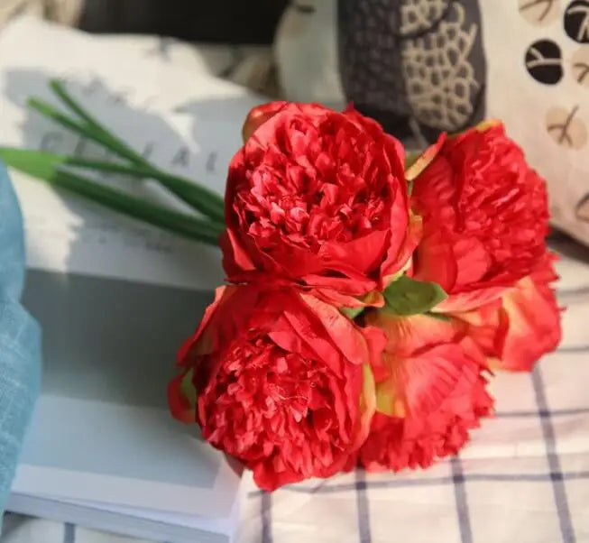 BowLift | Large Peony Silk Flower Bouquet Set