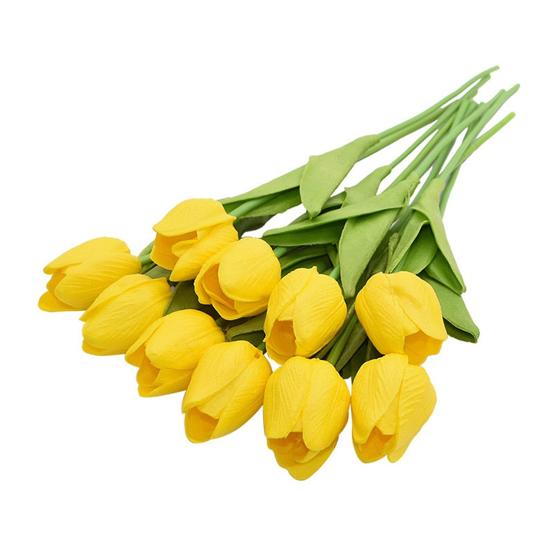 BowLift | Artificial Flower Bouquet with Tulips, Decoration (10 Pieces)