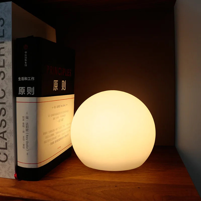BowLift | GlowOrb – Wireless LED Colour-Changing Table Lamp with Remote & USB Rechargeable