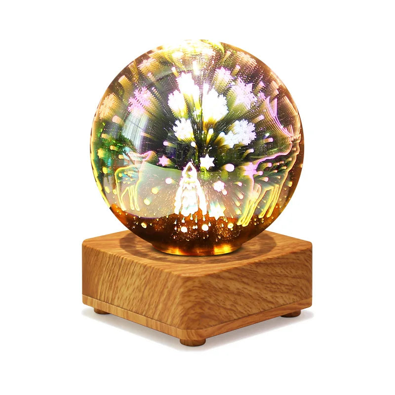 BowLift | Night Light Starry Sky Star Heart Colorful Atmosphere Multiple USB Table Desk Lamp Ball Home Bedroom Decoration Christmas Gift