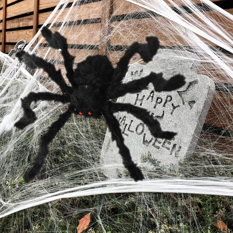 BowLift | CreepyCrawl Giant Spider – Realistic Halloween Outdoor Yard Prop