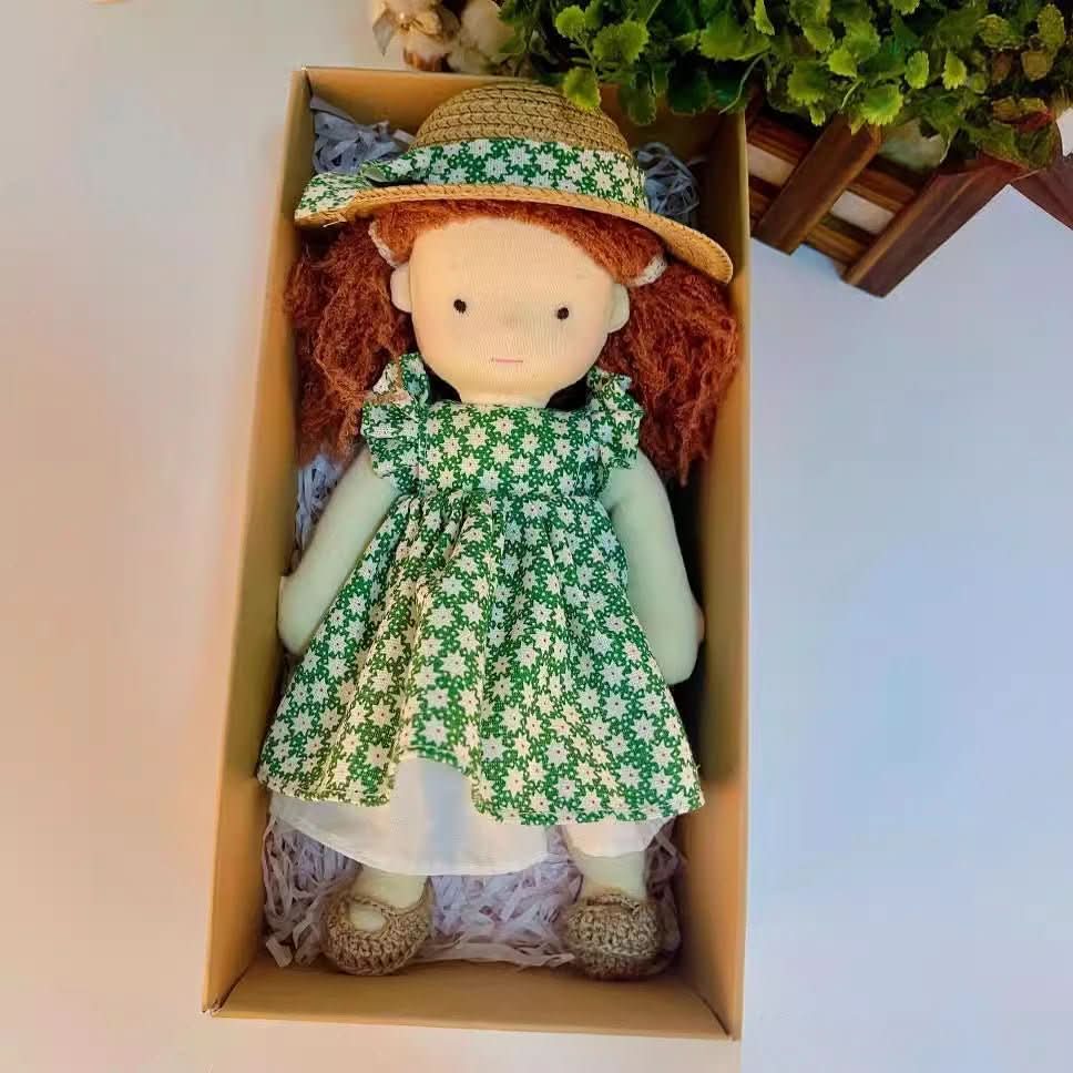BowLift | HeartLoom Waldorf doll | Handmade cotton plush doll | Soft cuddly doll | Promotes imagination & emotional development