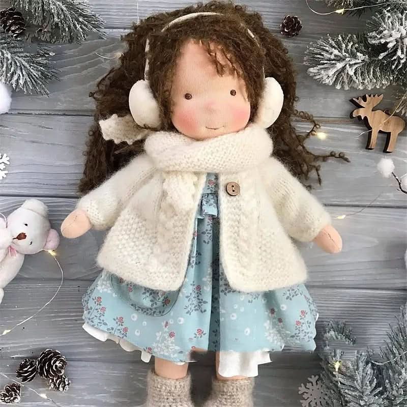 BowLift | Handmade cotton Waldorf doll with accessories