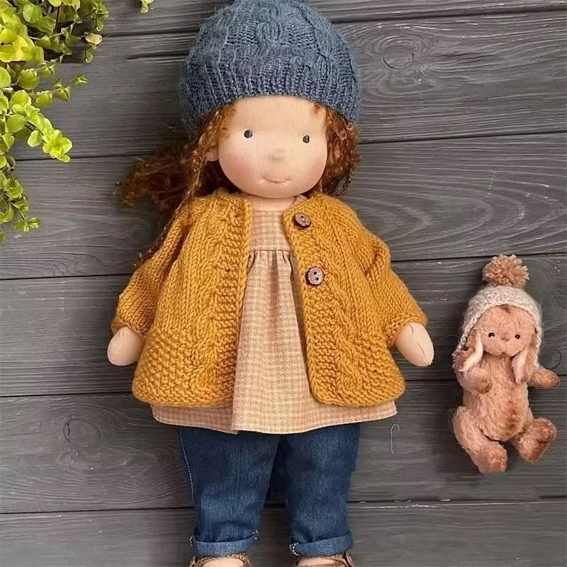 BowLift | Handmade cotton Waldorf doll with accessories