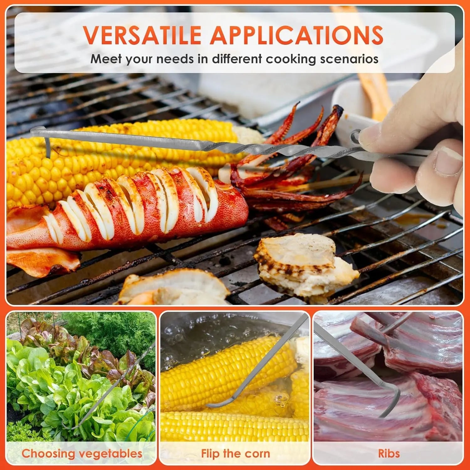 BowLift | Hand-forged Grill spatula – Safe flipping at the grill