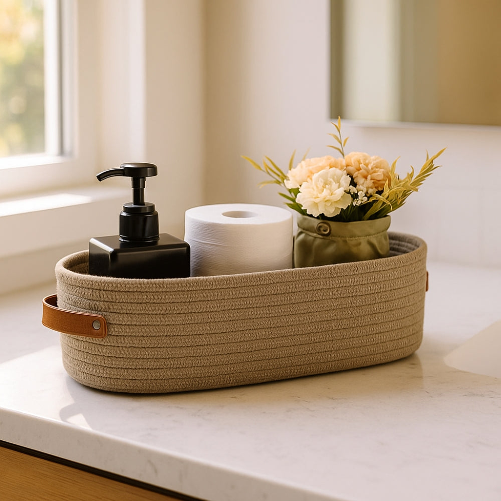 BowLift | Harper Woven Storage Basket Organizer