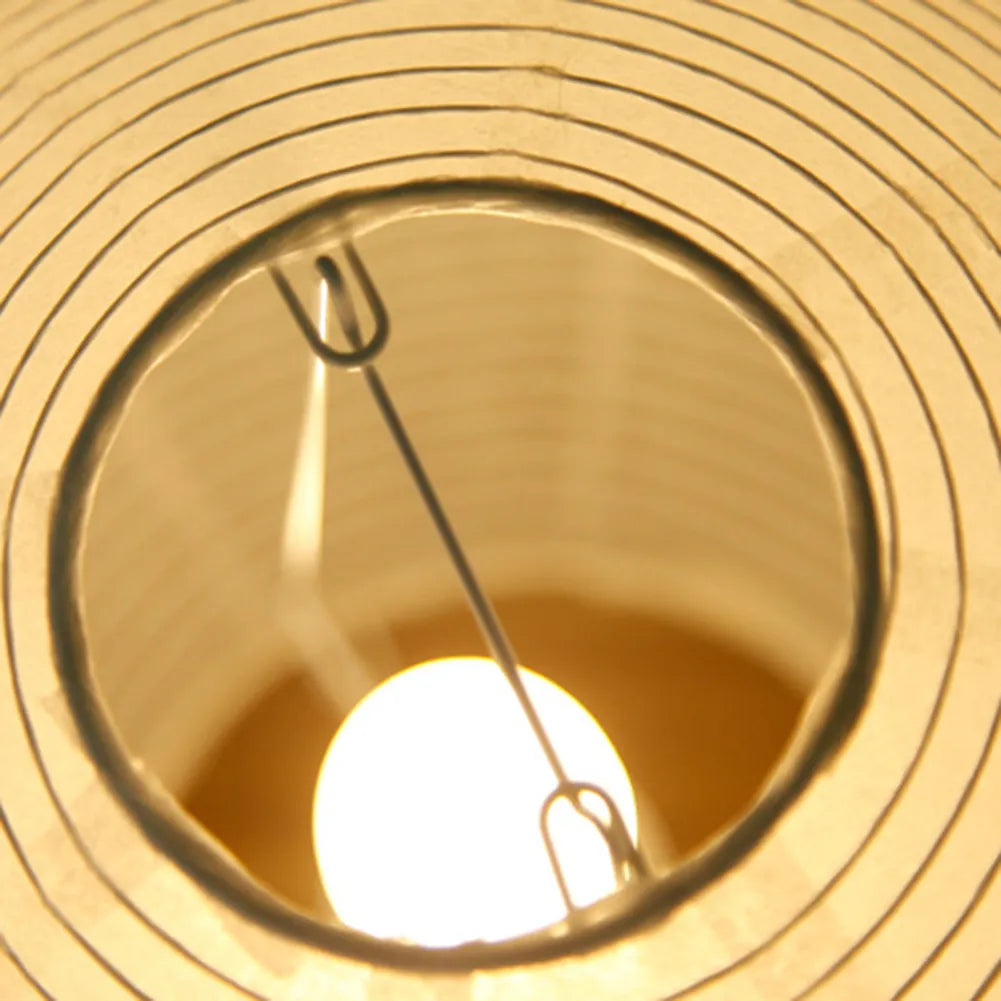 BowLift | Japanese Wabi-Sabi Style Rice Paper Cylinder Lantern Lamp