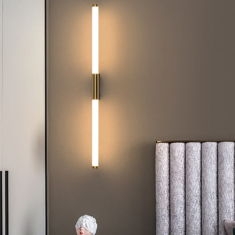 BowLift | BarGleam – Minimalist Gold Wall Lamp with a Modern Twist