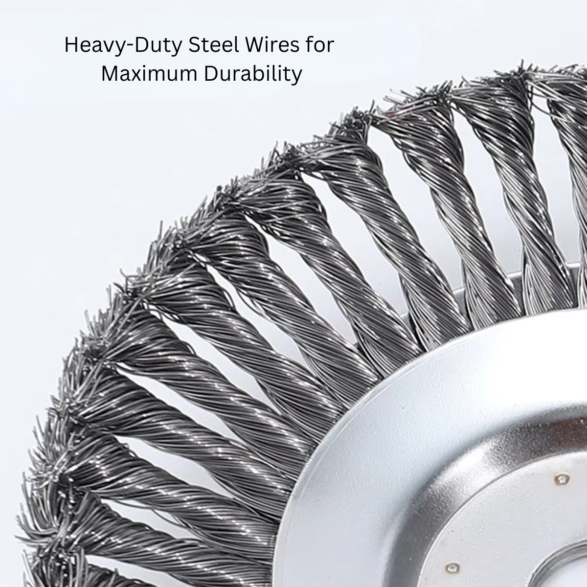 BowLift | Heavy-Duty 6 and 8 Inch Steel Wire Rotary Brush Cutter Head for String Trimmers