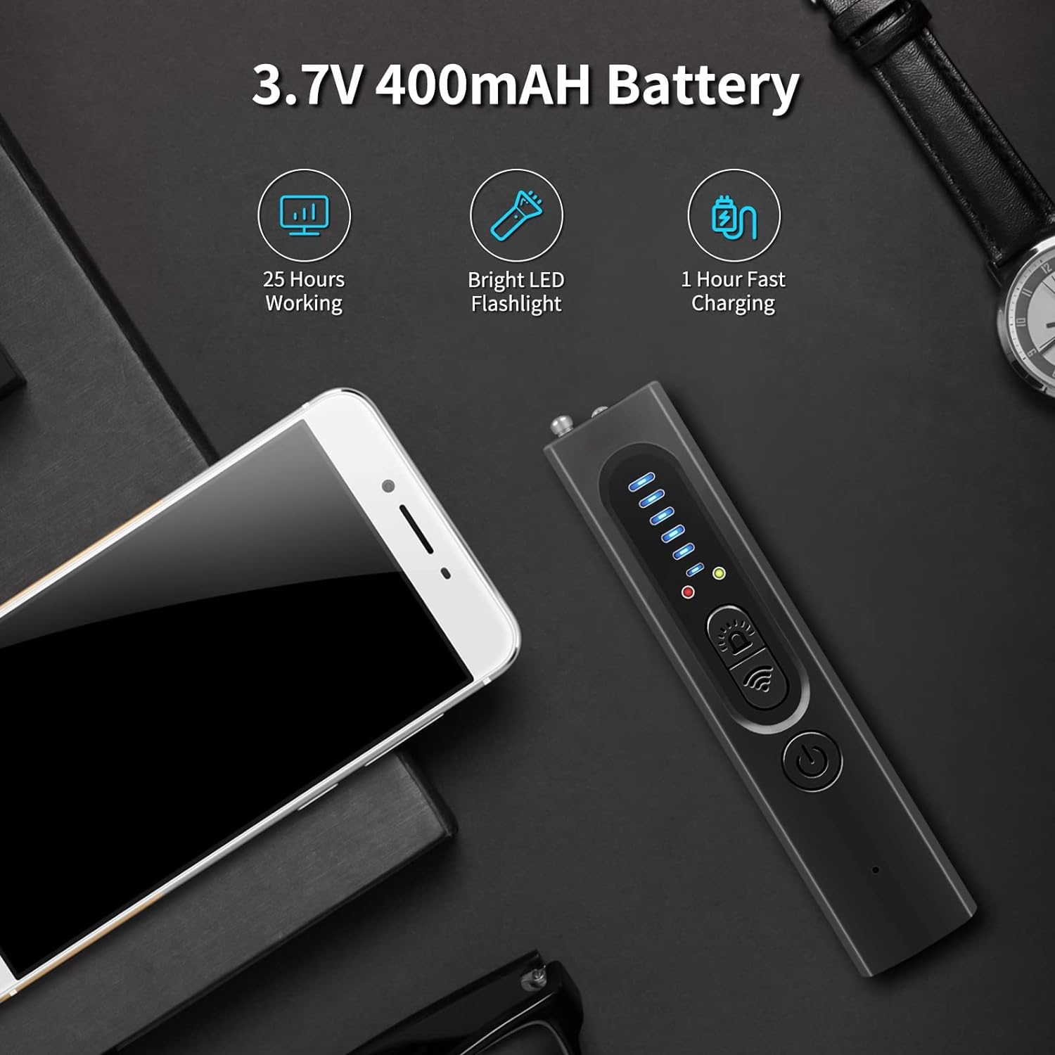 BowLift | Hidden Camera Detector with RF and GPS Tracking - Military Grade Surveillance Device for Privacy Protection