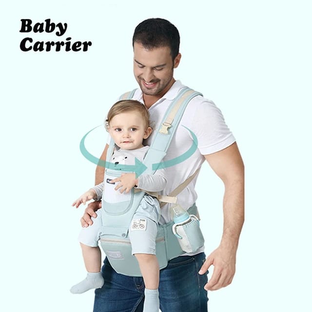 BowLift | All-Position Baby Carrier - Hip Seat Infant Toddler Backpack with Kangaroo Wrap Carrier